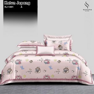 bedcover polos katun jepang