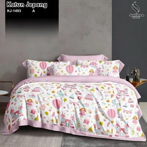 harga bed cover katun jepang