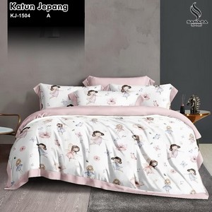 bedcover bahan katun jepang