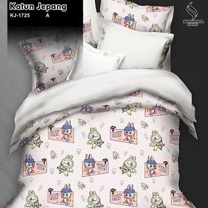 harga bed cover katun jepang asli