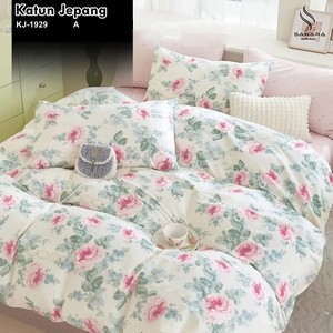 sahara sprei katun jepang bunga