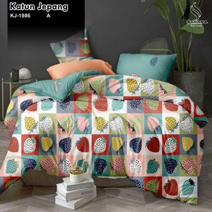 sprei bahan katun jepang