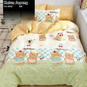 bedcover katun jepang