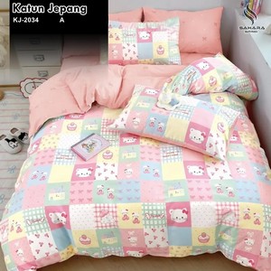 sprei katun jepang polos