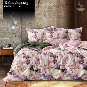 bedcover polos katun jepang