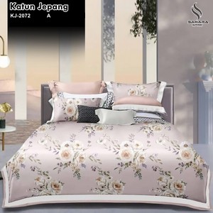 bedcover bahan katun jepang