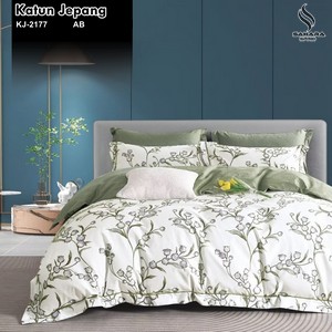 sprei katun jepang motif bunga sakura