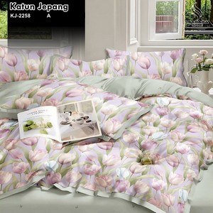 sprei katun jepang motif minimalis
