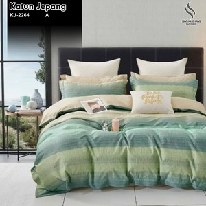 sprei katun jepang motif bunga