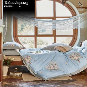 bed cover katun jepang asli