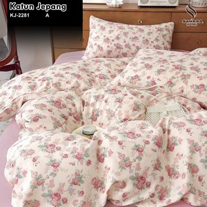 bedcover bahan katun jepang