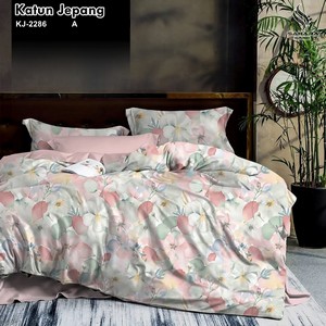 harga bed cover katun jepang asli