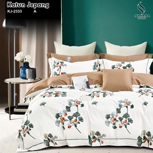 sprei katun jepang motif bunga sakura