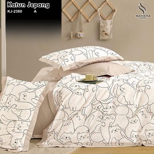 bed cover katun jepang asli