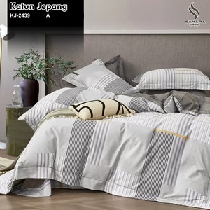sprei katun jepang motif bunga