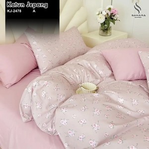 sprei katun jepang motif minimalis