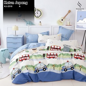 sprei katun jepang motif bunga