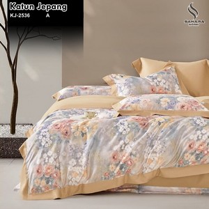 sprei katun jepang motif bunga