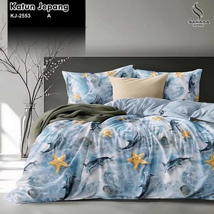 sprei bahan katun jepang