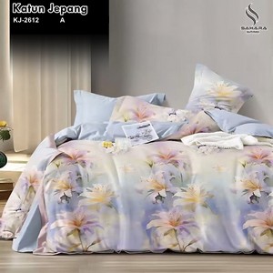 bedcover polos katun jepang