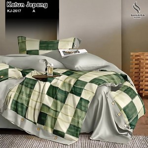 sprei katun jepang motif bunga