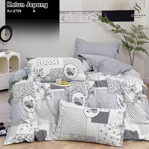 bed cover katun jepang asli