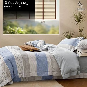 sprei katun jepang motif bunga