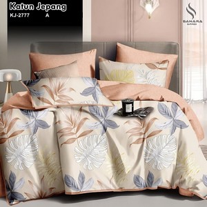 sprei katun jepang motif bunga