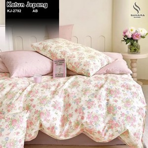 sprei katun jepang motif bunga