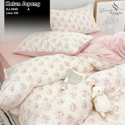 sprei dan bed cover katun jepang