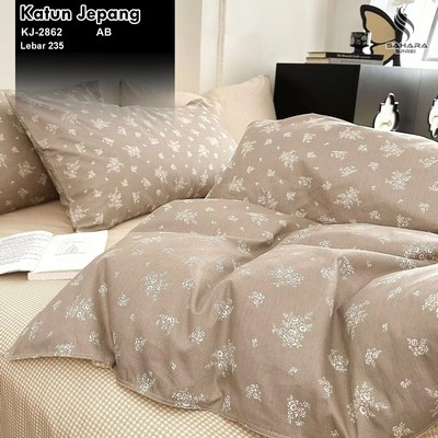 bedcover katun jepang terbaru