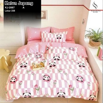bedcover katun jepang