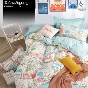 bed cover katun jepang bed cover katun jepang