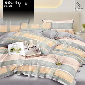 sprei katun jepang motif minimalis