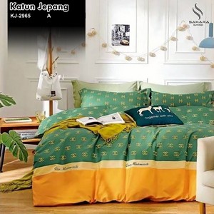 bed cover katun jepang asli