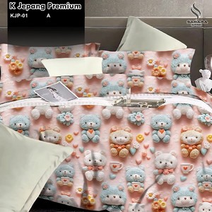 sprei bahan katun jepang