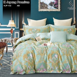 bed cover katun jepang polos