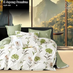bedcover polos katun jepang