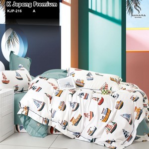 sprei katun jepang motif bunga