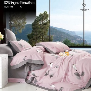 sprei katun jepang motif bunga