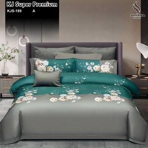 sprei katun jepang motif bunga