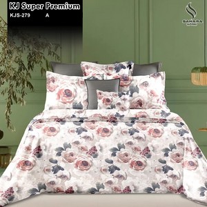 sprei katun jepang motif bunga